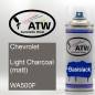 Preview: Chevrolet, Light Charcoal (matt), WA500F: 400ml Sprühdose, von ATW Autoteile West.